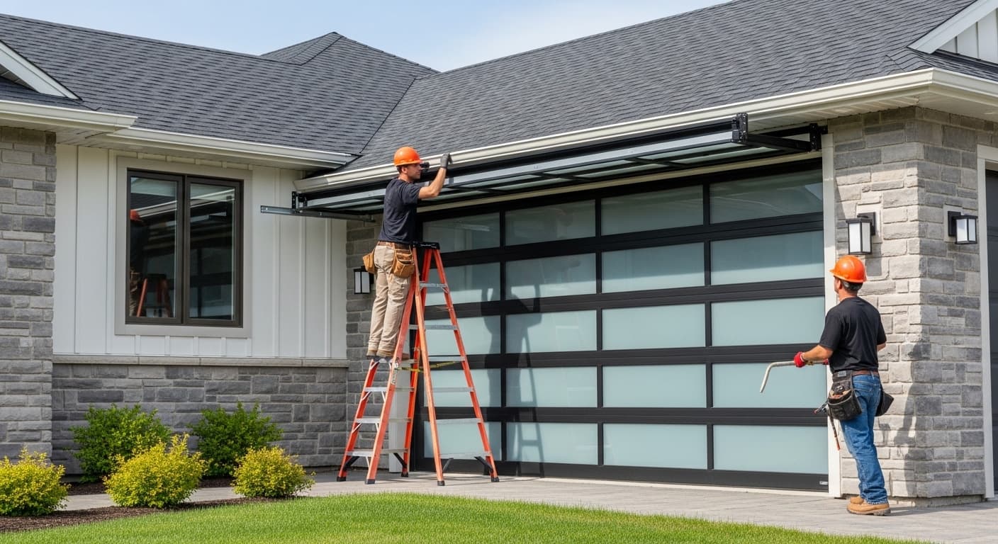 Garage door marketing lead generation strategies on a business dashboard