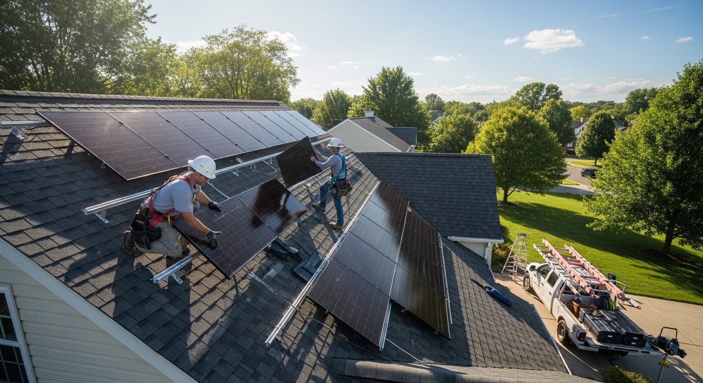 Solar contractor marketing dashboard showing lead generation performance