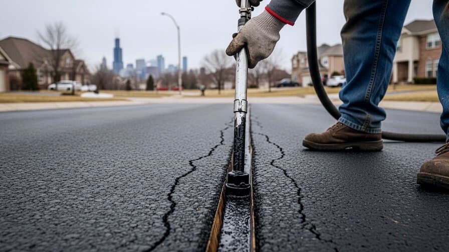 Detroit Asphalt Driveway Longitudinal Crack Sealing Co.