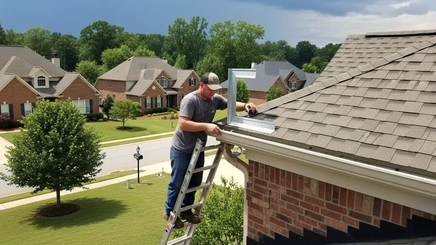 Atlanta Asphalt Shingle Eave Drip Edge Blow-Off Repair Elite