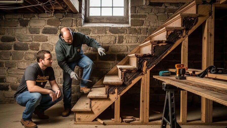 Pittsburgh Basement Stair Replacement Experts