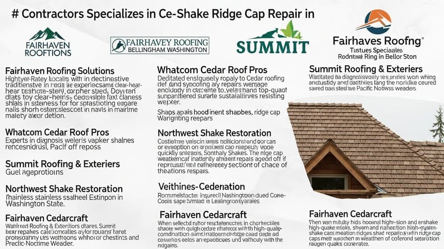 Bellingham Cedar Shake Ridge Cap Blow-Off Repair Elite