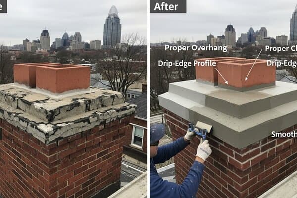 Cincinnati Chimney Crown Repair Craftsmen