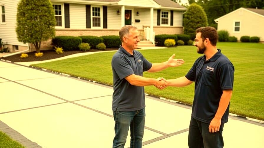 Atlanta Concrete Driveway Broom Finish Resurfacing Works