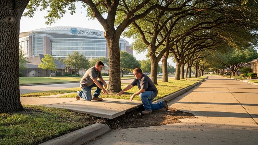 Arlington Concrete Driveway Tree Root Heave Repair Squad