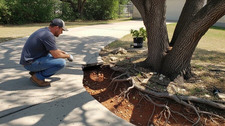 Austin Concrete Driveway Tree Root Heave Repair Co.