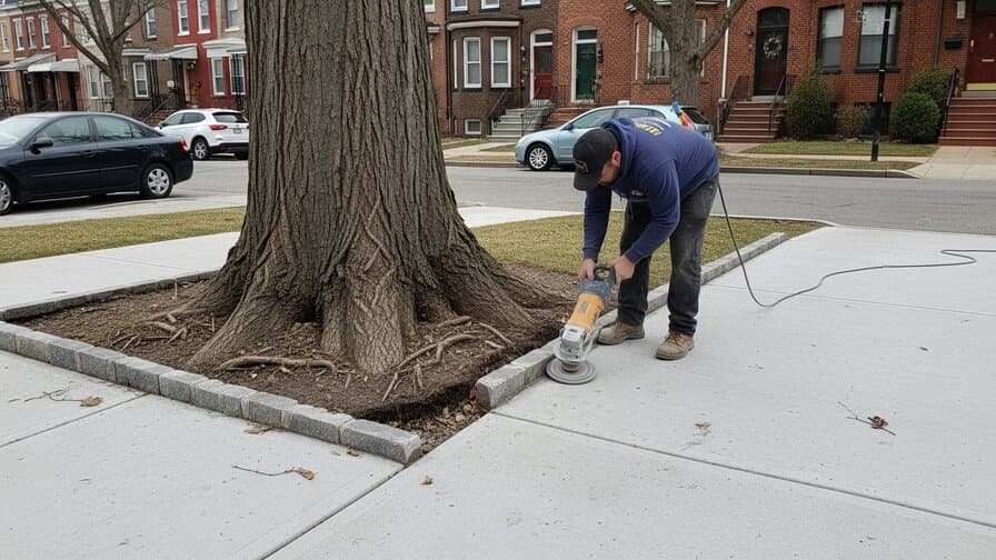 Baltimore Concrete Driveway Tree Root Heave Repair Experts