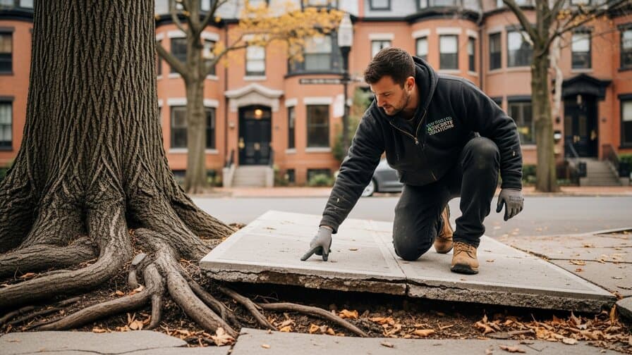 Boston Concrete Driveway Tree Root Heave Repair Solutions