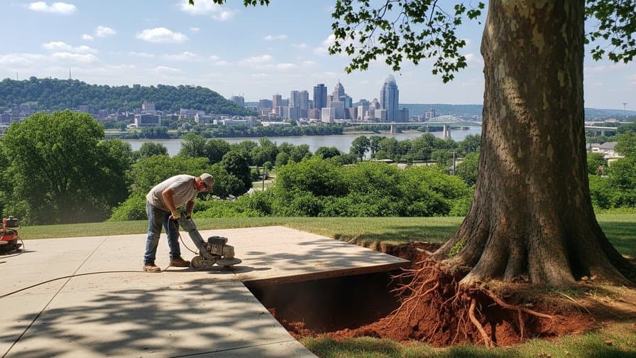 Cincinnati Concrete Driveway Tree Root Heave Repair Group
