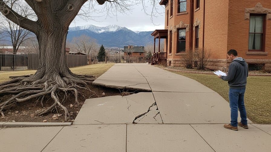 Colorado Springs Concrete Driveway Tree Root Heave Repair Works