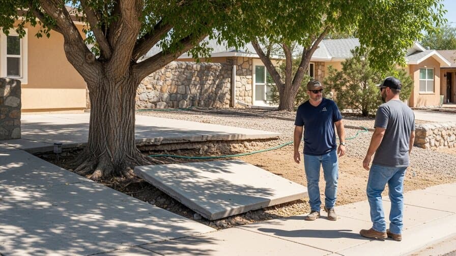El Paso Concrete Driveway Tree Root Heave Repair Collective