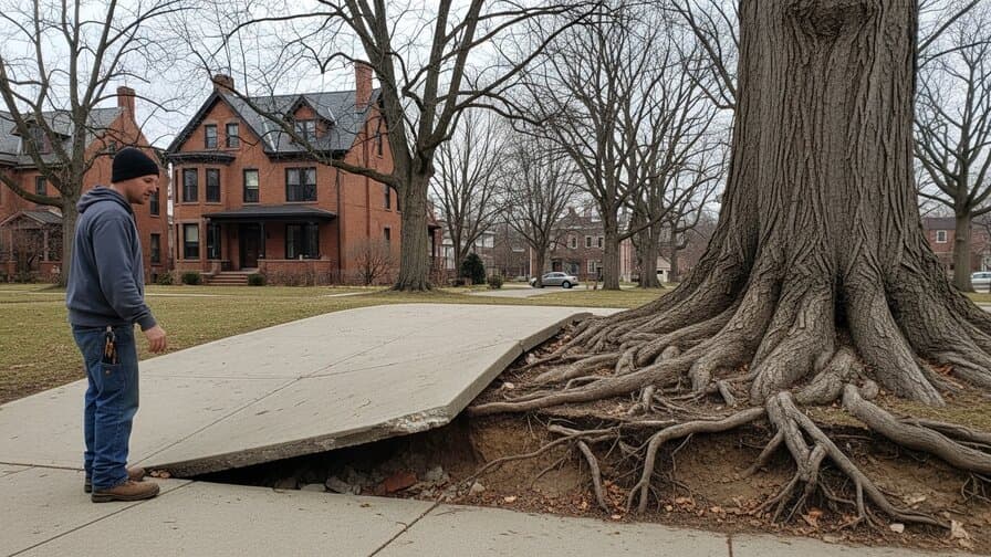 Hartford Concrete Driveway Tree Root Heave Repair Crew