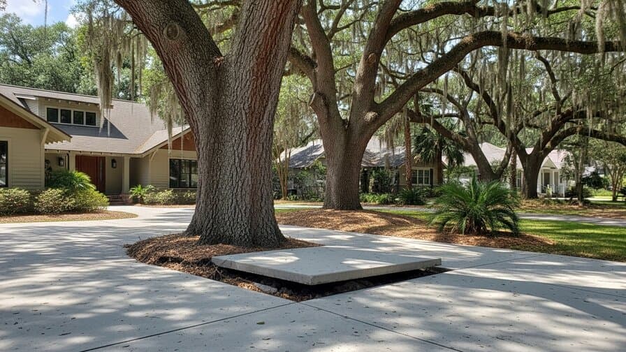 Jacksonville Concrete Driveway Tree Root Heave Repair Company