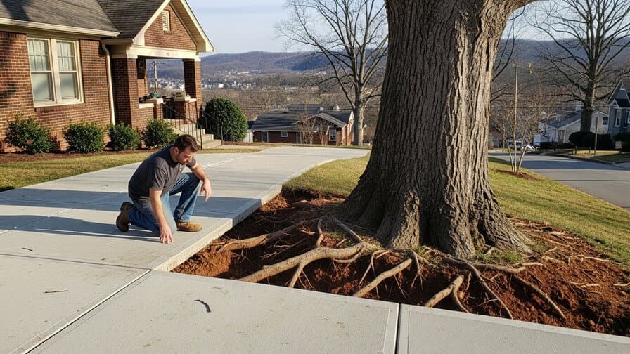 Knoxville Concrete Driveway Tree Root Heave Repair Collective
