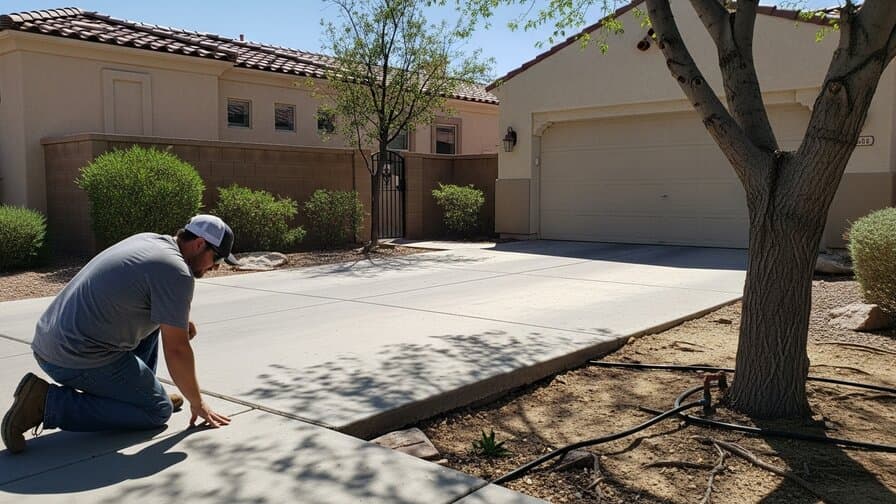 Las Vegas Concrete Driveway Tree Root Heave Repair Specialists