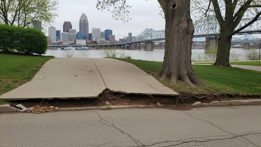 Louisville Concrete Driveway Tree Root Heave Repair Collective