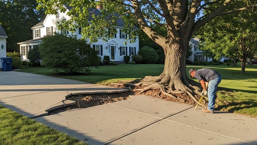 Lowell Concrete Driveway Tree Root Heave Repair Guys