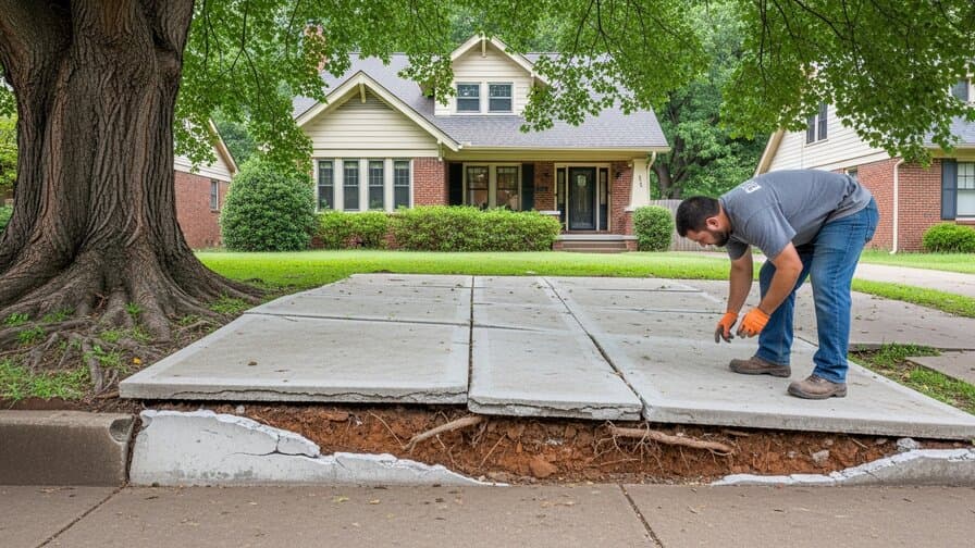 Memphis Concrete Driveway Tree Root Heave Repair Collective