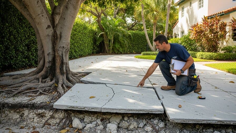 Miami Concrete Driveway Tree Root Heave Repair Masters