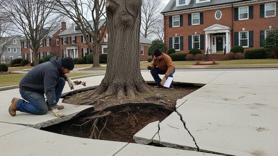 Providence Concrete Driveway Tree Root Heave Repair Experts