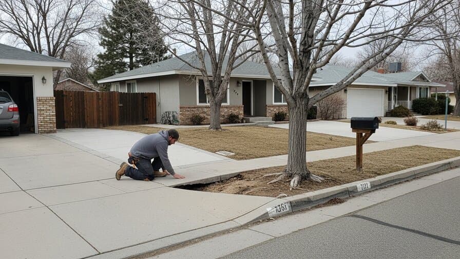 Reno Concrete Driveway Tree Root Heave Repair Crew