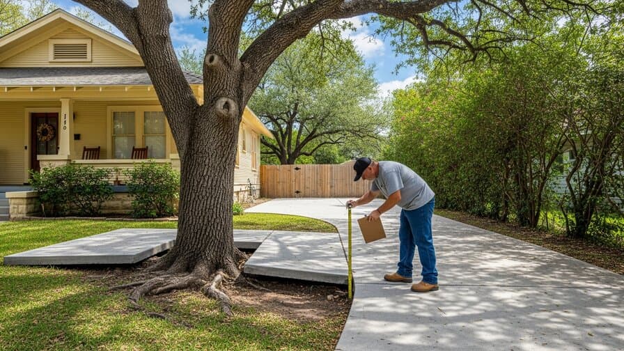 San Antonio Concrete Driveway Tree Root Heave Repair Masters