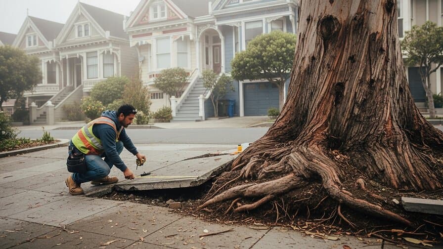 San Francisco Concrete Driveway Tree Root Heave Repair Bros