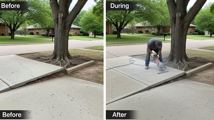 Tulsa Concrete Driveway Tree Root Heave Repair Specialists