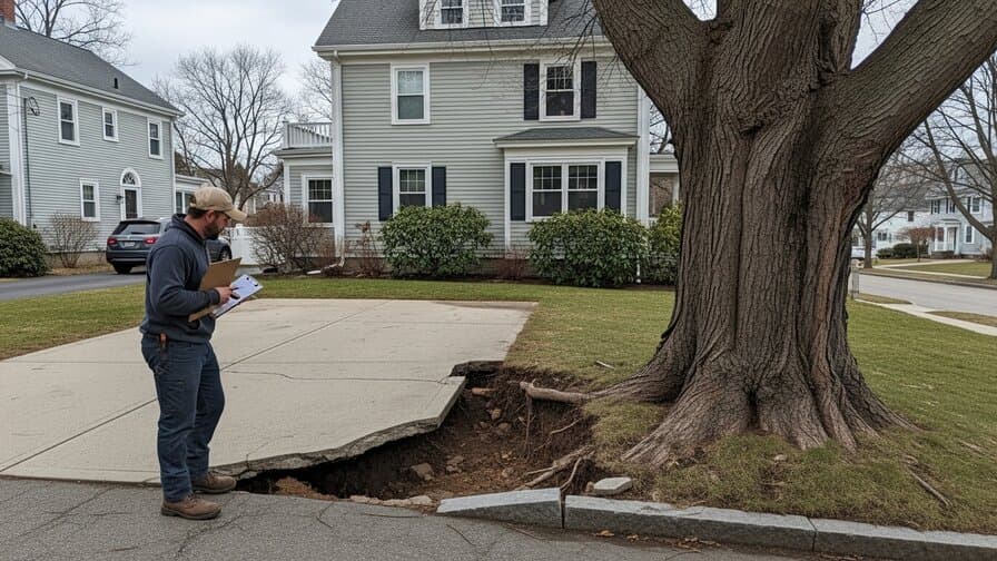 Worcester Concrete Driveway Tree Root Heave Repair Kings