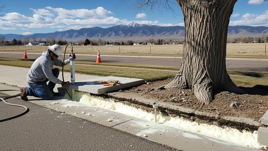 Denver Concrete Sidewalk Tree Root Heave Panel Repair Experts