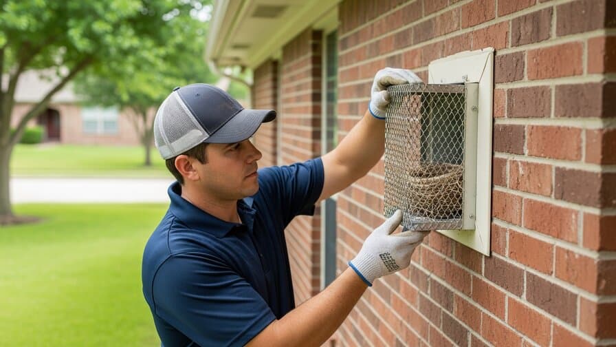 Houston Dryer Vent Bird Guard Craftsmen