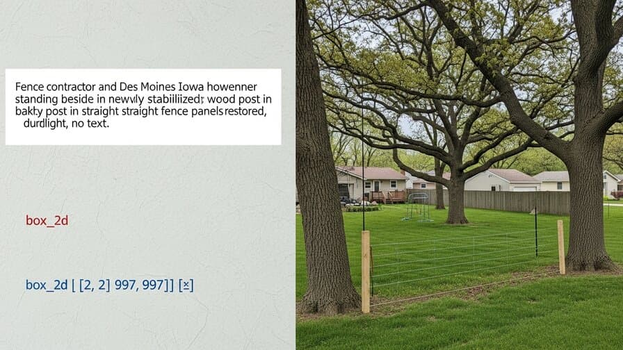 Des Moines Fence Post Repair Company