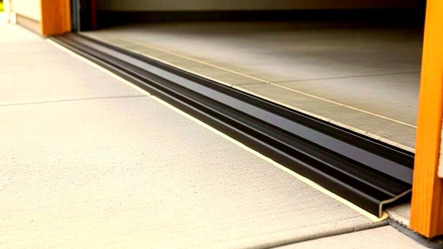 San Antonio Texas Bexar County garage door torsion bar end bearing plate replacement contractor installing new ball-bearing end plate assembly on residential sectional garage door torsion spring system Helotes Leon Valley Universal City suburban neighborhood Texas morning