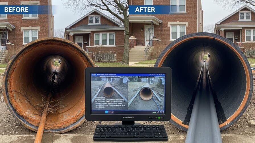Chicago Trenchless Sewer Crew
