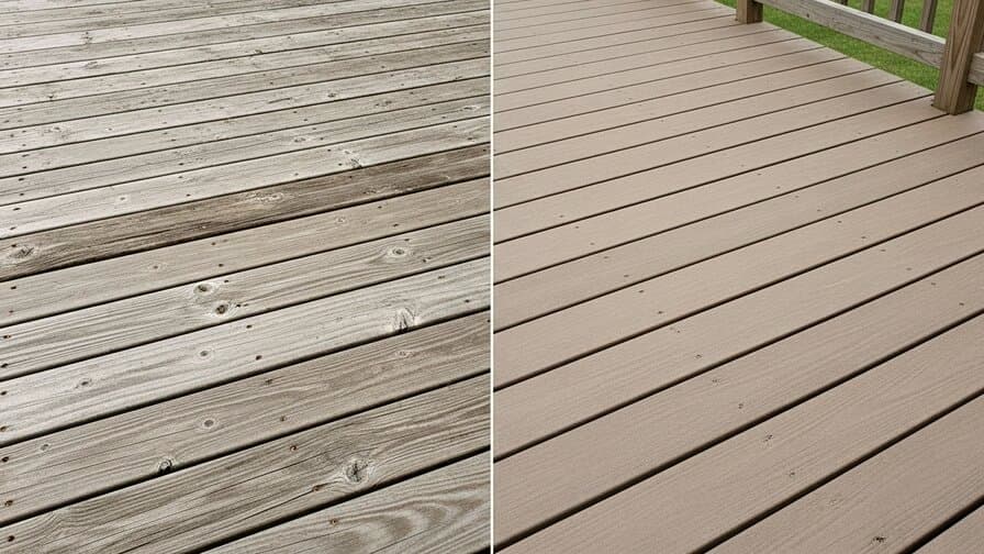 Phoenix Vinyl Deck Board UV Chalking Replacement Kings