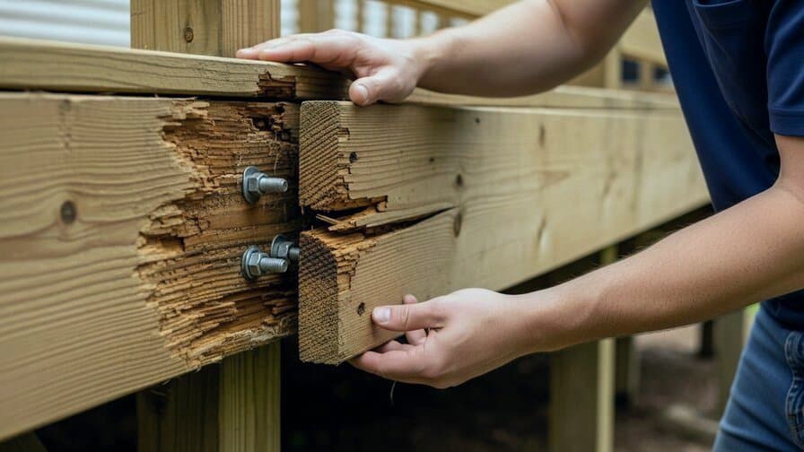 Portland Wood Deck Ledger Board Flashing Replacement Guys