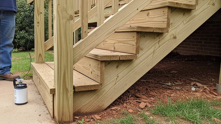 Atlanta Wood Deck Stair Stringer Rot Repair Specialists