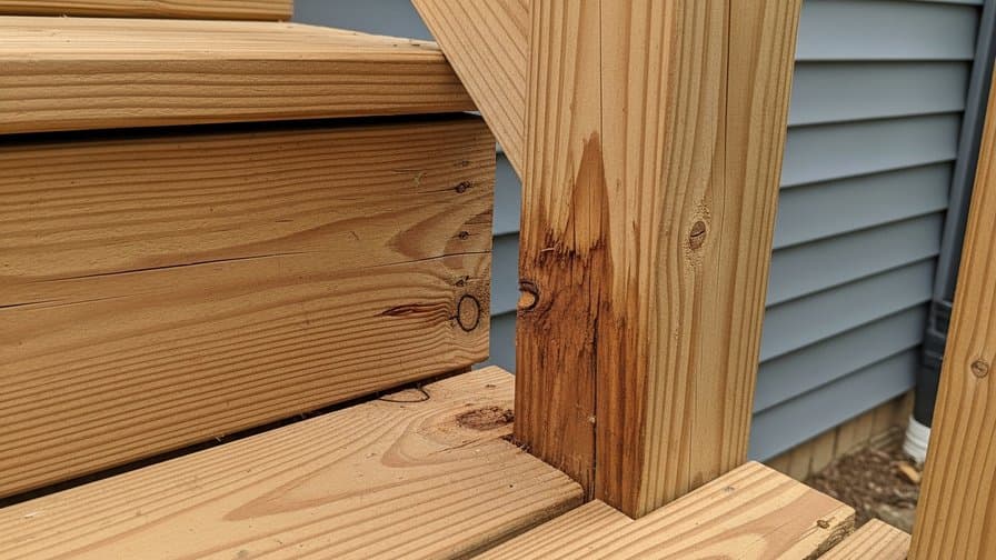 Memphis Wood Deck Stair Stringer Rot Repair Works