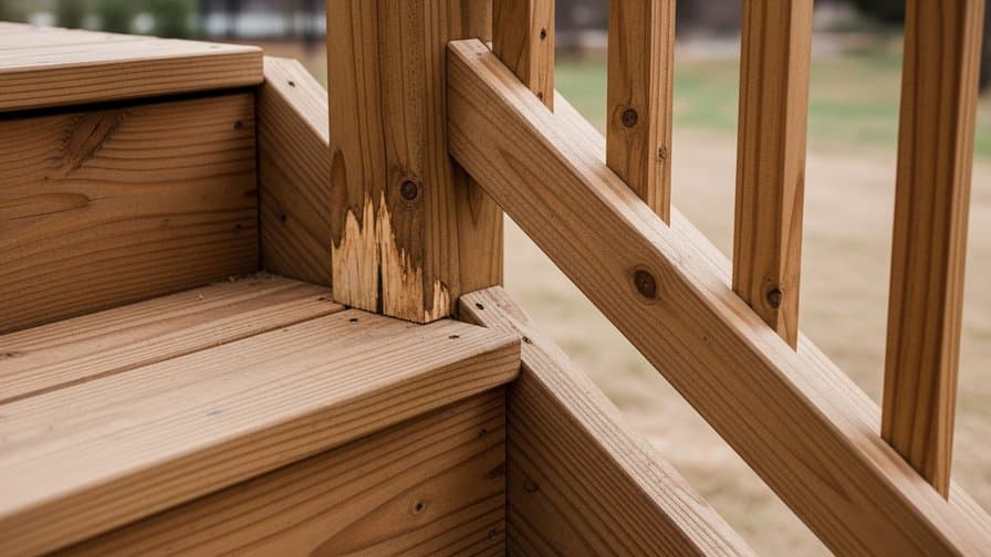 Raleigh Wood Deck Stair Stringer Rot Repair Bros