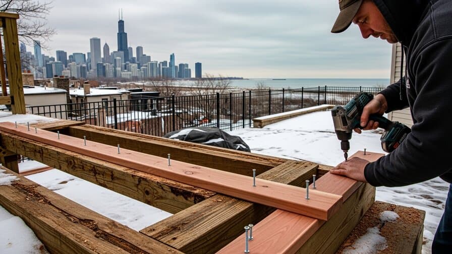 Chicago Wood Deck Stair Tread Rot Repair Experts