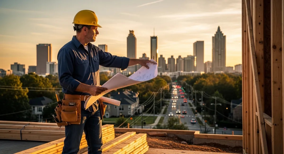 Contractor marketing services in Atlanta, Georgia with the city skyline