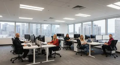 Contractor marketing services in Boston, Massachusetts with the Back Bay skyline