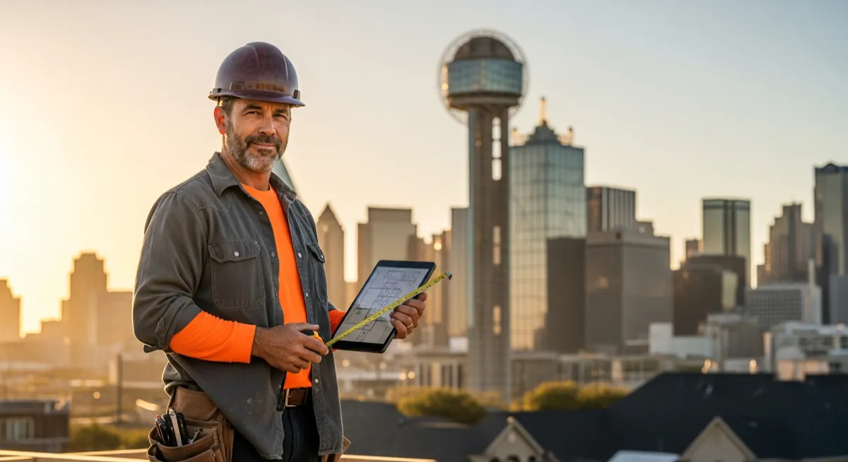 Contractor marketing services in Dallas, Texas with the downtown skyline