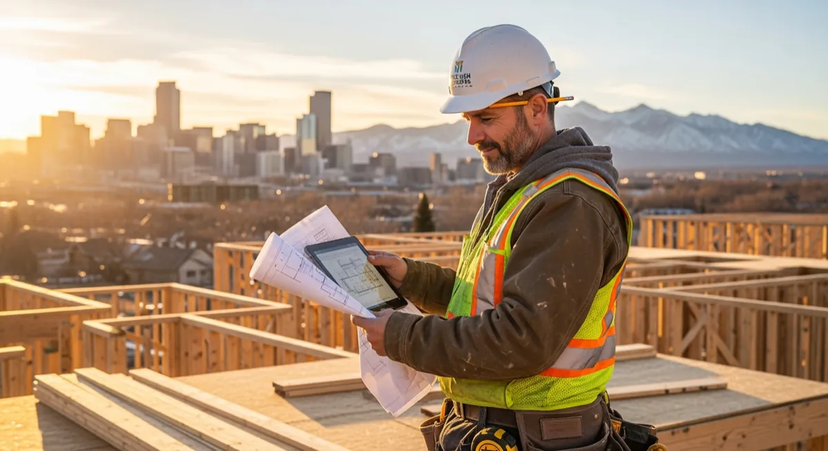 Contractor marketing services in Denver, Colorado with the Rocky Mountains skyline