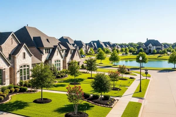 Contractor marketing services in Frisco, Texas with master-planned community homes and Dallas-Fort Worth suburban landscape
