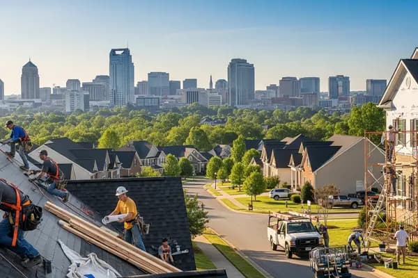 Contractor marketing services in Greensboro, North Carolina with the Piedmont Triad suburban skyline