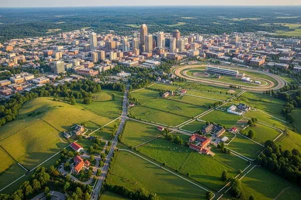Contractor marketing services in Lexington, Kentucky with bluegrass horse farms and downtown skyline