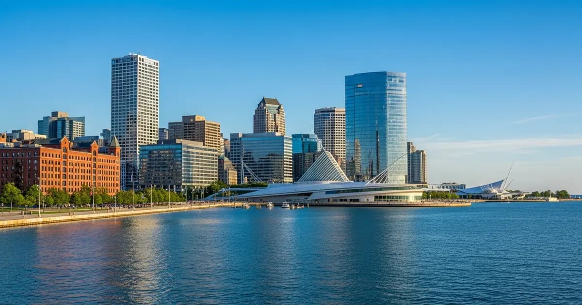 Contractor marketing services in Milwaukee, Wisconsin with the Lake Michigan waterfront and city skyline