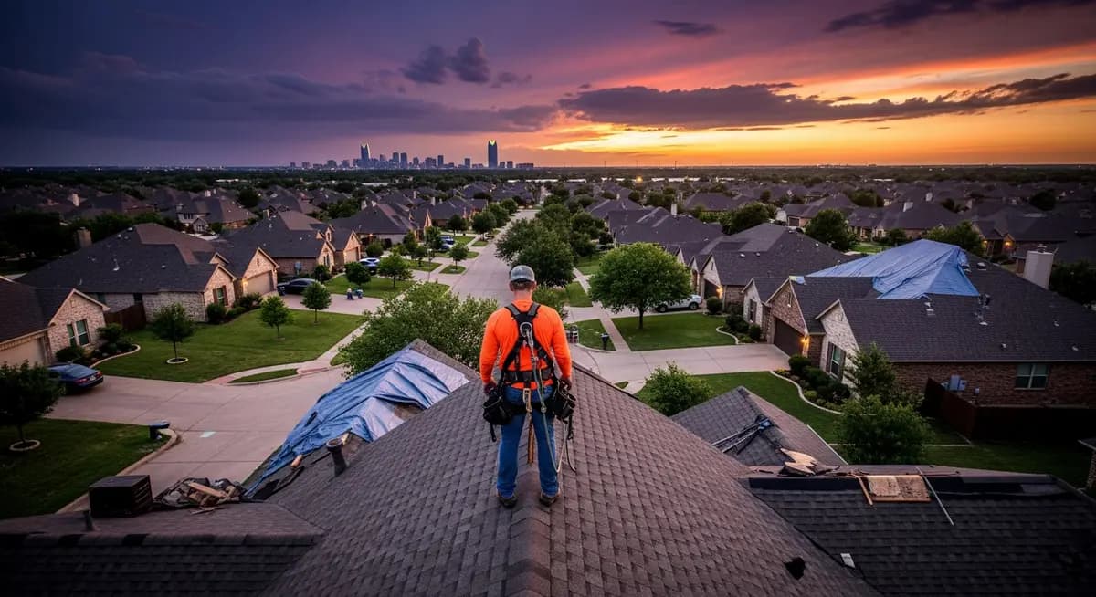 Contractor marketing services in Oklahoma City, Oklahoma with the downtown skyline
