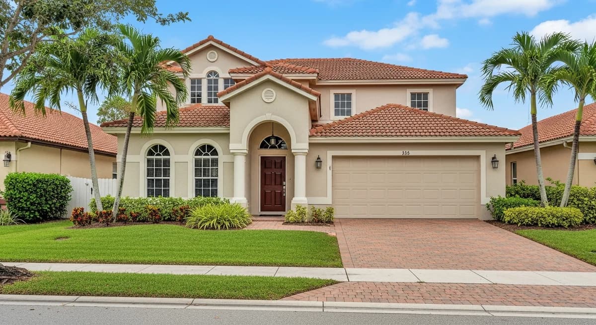 Contractor marketing services in Pembroke Pines, Florida with South Broward County planned community residential neighborhoods palm trees and blue Florida sky